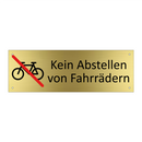 Kein Abstellen von Fahrrädern