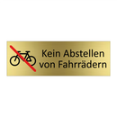 Kein Abstellen von Fahrrädern