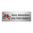 Kein Abstellen von Fahrrädern