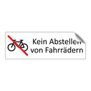 Kein Abstellen von Fahrrädern