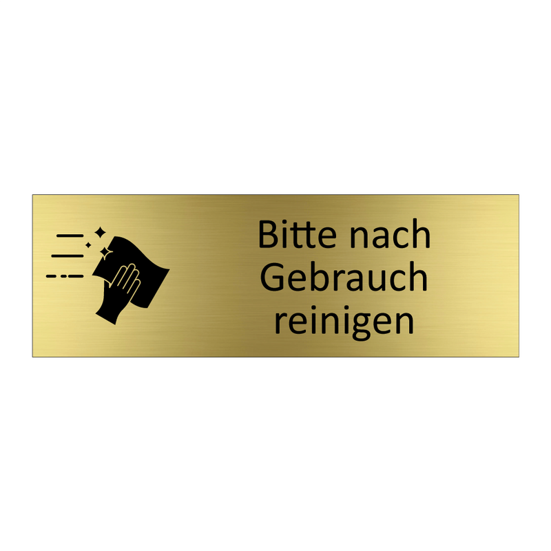 Bitte nach Gebrauch reinigen