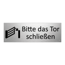 Bitte das Tor schließen