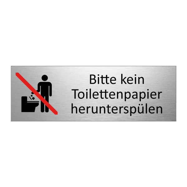 Bitte kein Toilettenpapier herunterspülen