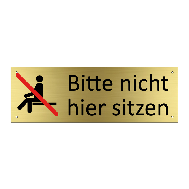 Bitte nicht hier sitzen
