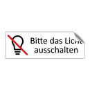 Bitte das Licht ausschalten