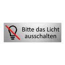 Bitte das Licht ausschalten