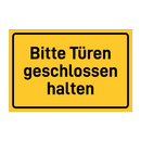 Bitte Türen geschlossen halten