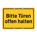 Bitte Türen offen halten