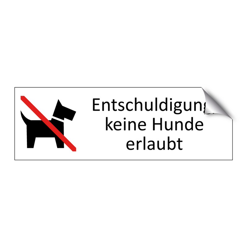 Entschuldigung, keine Hunde erlaubt