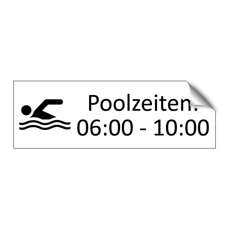 Poolzeiten: 06:00 - 10:00