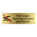 Pool wegen Wartungsarbeiten geschlossen