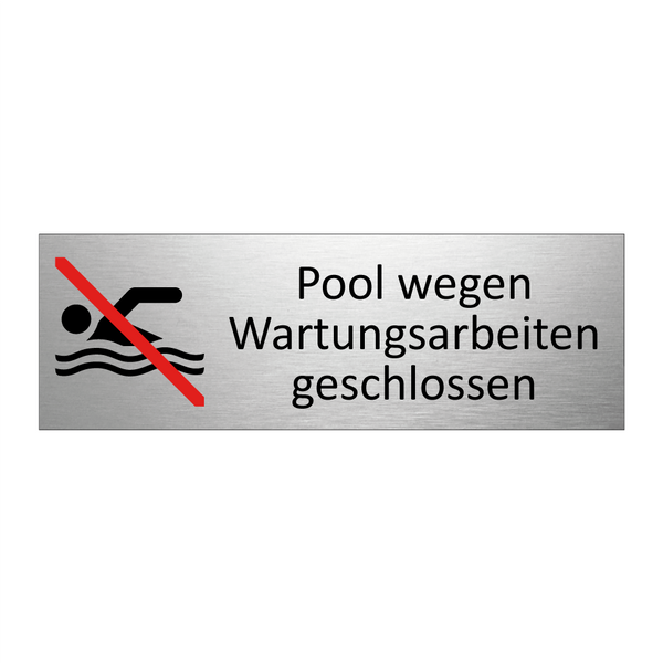 Pool wegen Wartungsarbeiten geschlossen
