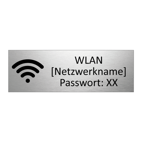 WLAN [Netzwerkname] Passwort: XX