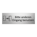 Bitte anderen Eingang benutzen