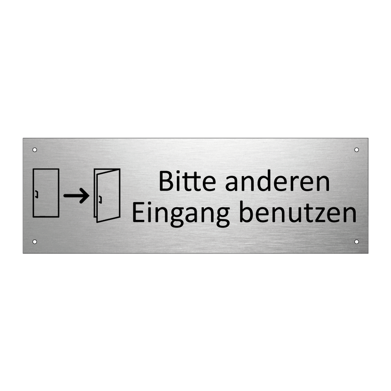 Bitte anderen Eingang benutzen