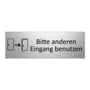 Bitte anderen Eingang benutzen