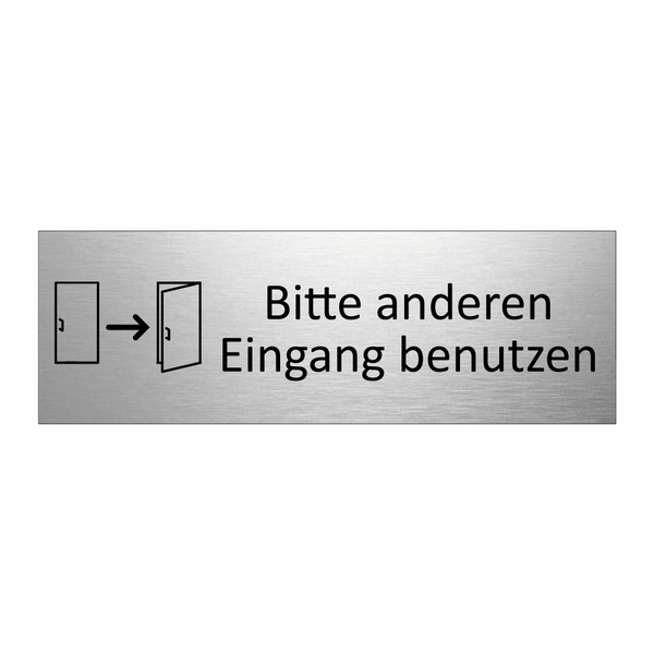 Bitte anderen Eingang benutzen