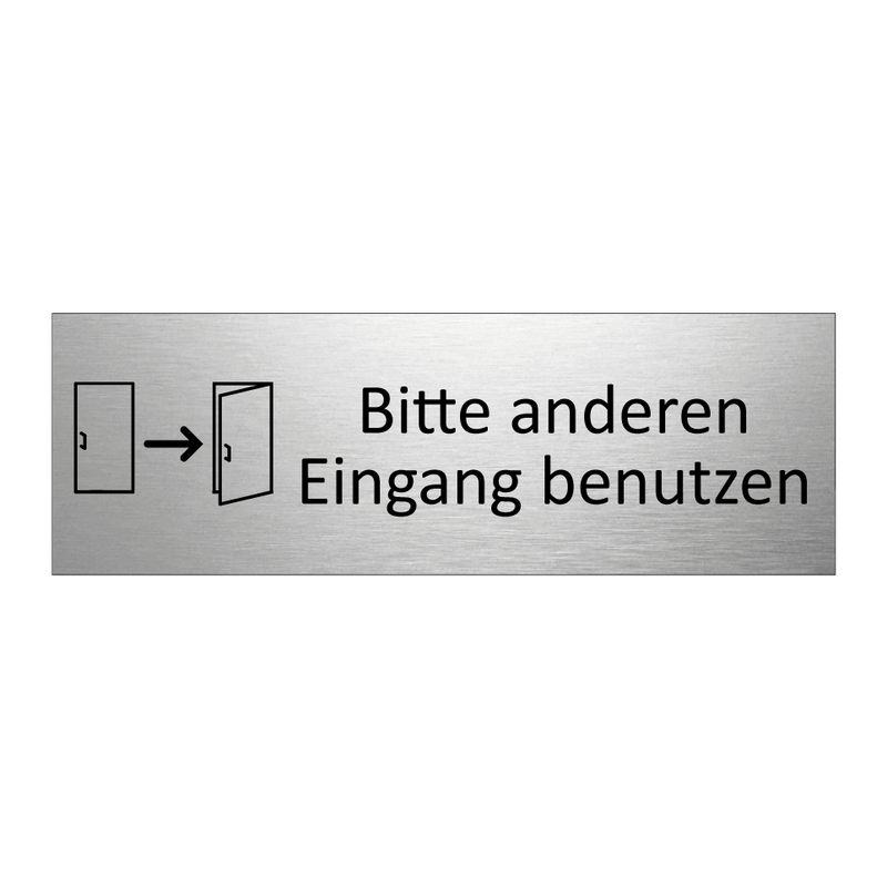 Bitte anderen Eingang benutzen