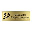 Im Brandfall Treppen benutzen