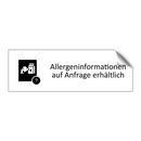 Allergeninformationen auf Anfrage erhältlich