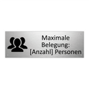 Maximale Belegung: [Anzahl] Personen