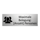 Maximale Belegung: [Anzahl] Personen