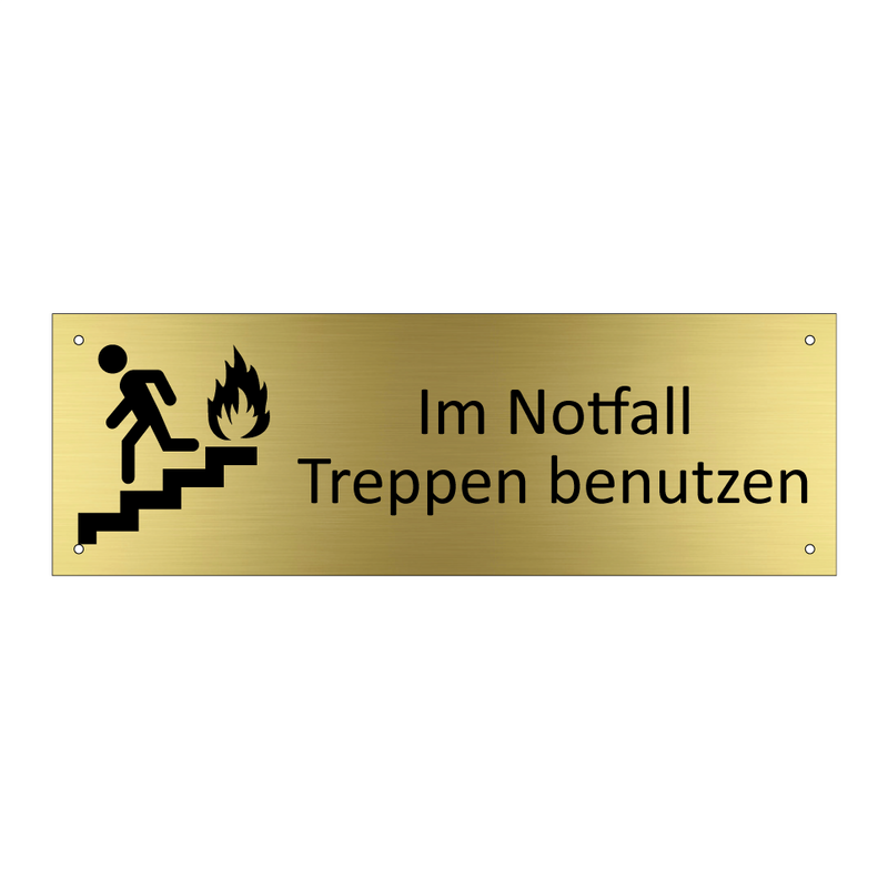 Im Notfall Treppen benutzen
