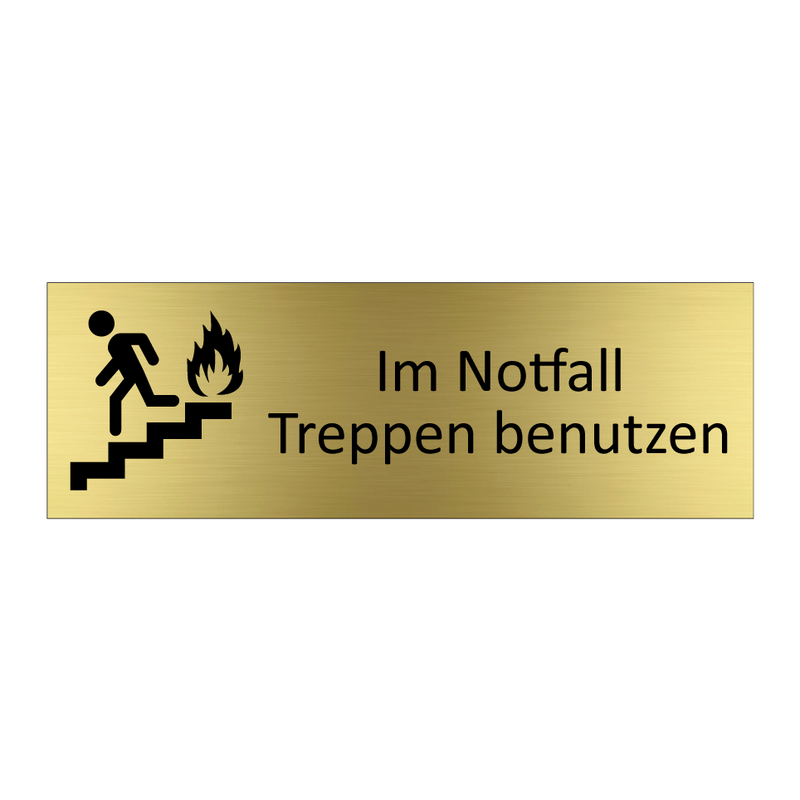 Im Notfall Treppen benutzen