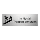 Im Notfall Treppen benutzen