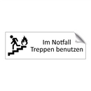 Im Notfall Treppen benutzen
