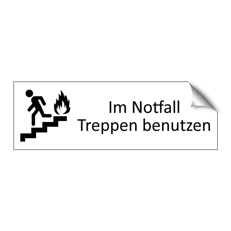 Im Notfall Treppen benutzen