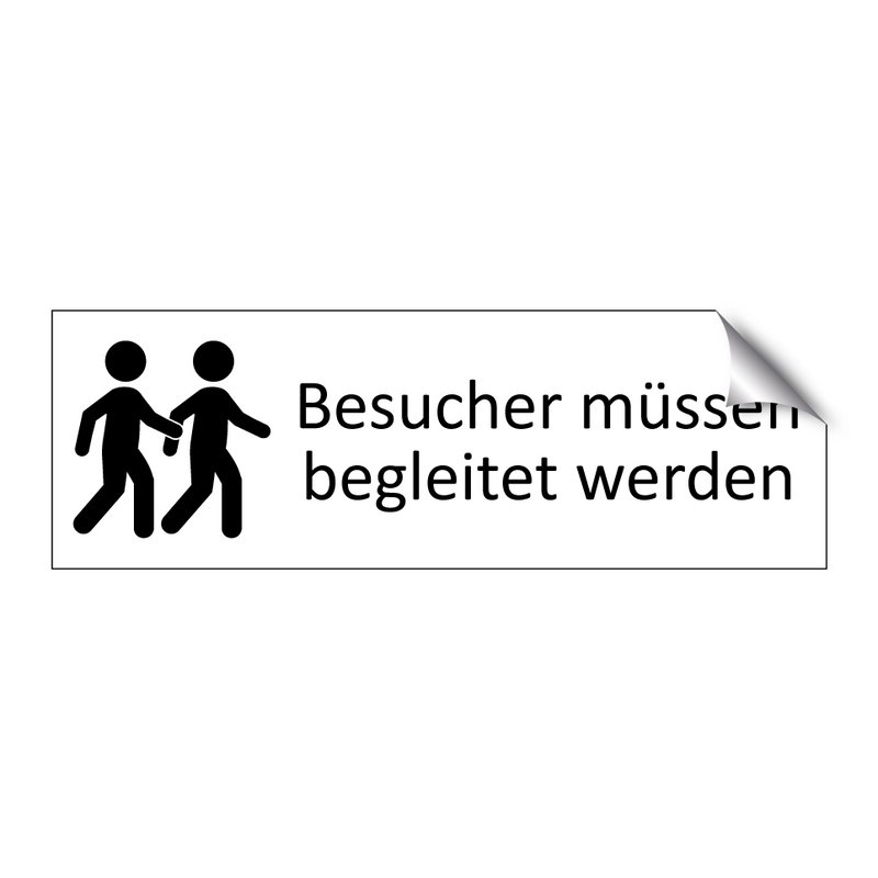 Besucher müssen begleitet werden