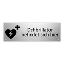Defibrillator befindet sich hier