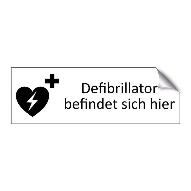 Defibrillator befindet sich hier
