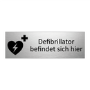 Defibrillator befindet sich hier