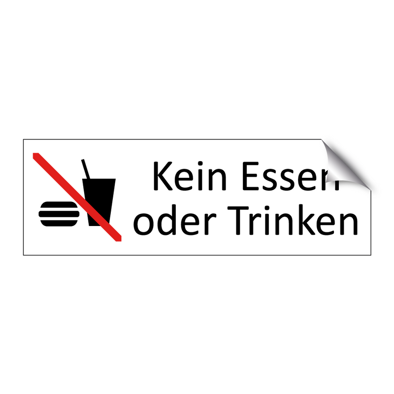 Kein Essen oder Trinken