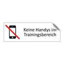 Keine Handys im Trainingsbereich