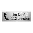 Im Notfall 112 anrufen