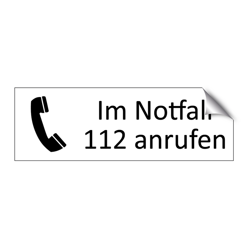 Im Notfall 112 anrufen