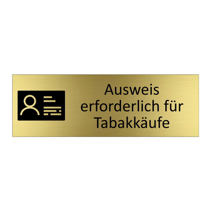 Ausweis erforderlich für Tabakkäufe