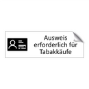 Ausweis erforderlich für Tabakkäufe