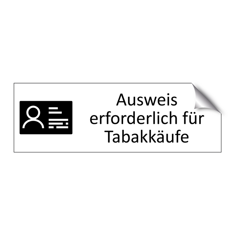 Ausweis erforderlich für Tabakkäufe