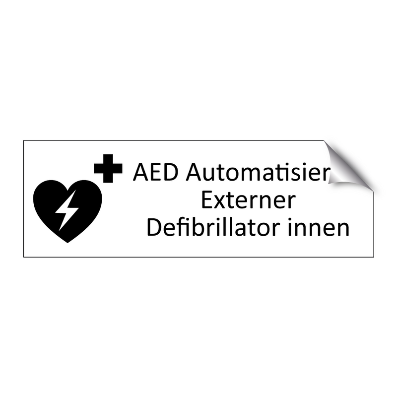 AED Automatisierter Externer Defibrillator innen
