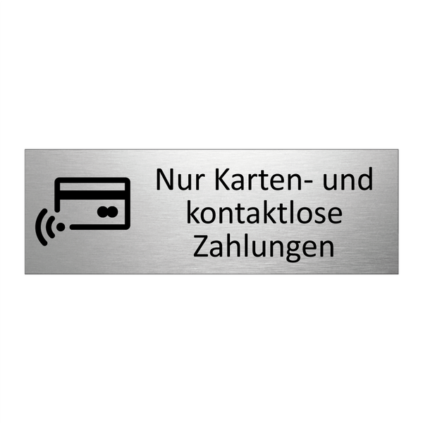Nur Karten- und kontaktlose Zahlungen