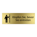 Klopfen Sie, bevor Sie eintreten