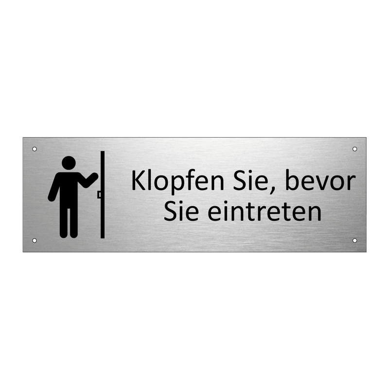Klopfen Sie, bevor Sie eintreten