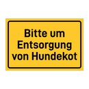 Bitte um Entsorgung von Hundekot