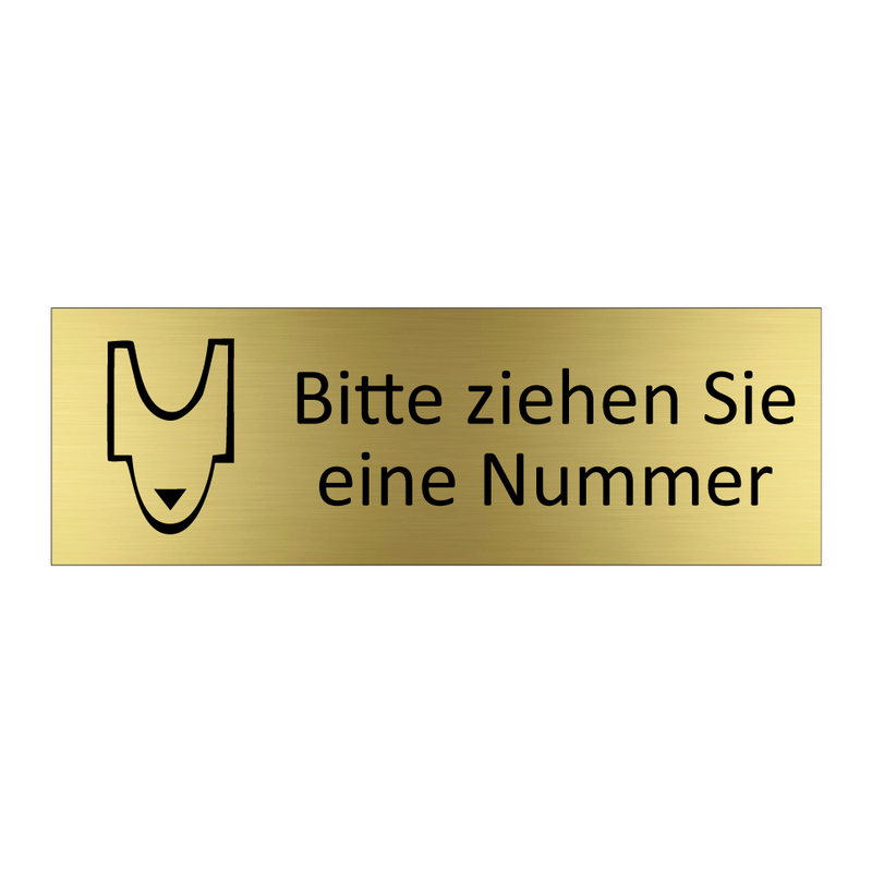 Bitte ziehen Sie eine Nummer