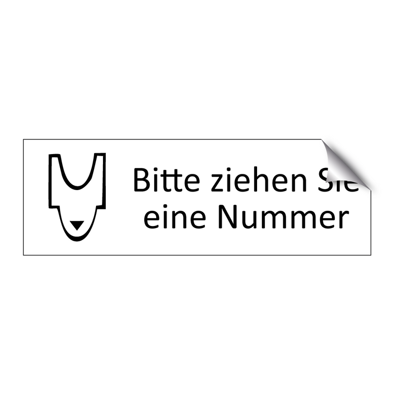 Bitte ziehen Sie eine Nummer