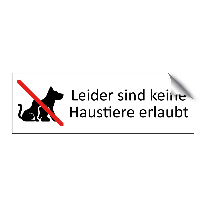 Leider sind keine Haustiere erlaubt